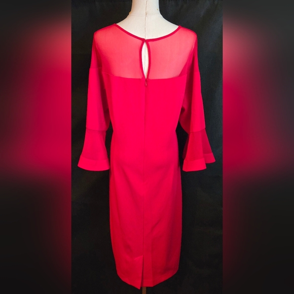 Lane Bryant Elegant Red Shift Dress - Picture 2 of 10
